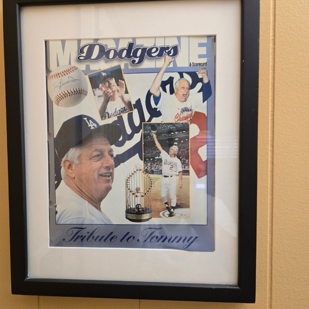 Signed Tommy Lasorda poster!!!